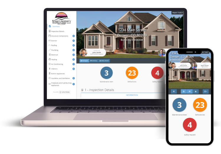 Our Spectora reports can be viewed on any device!